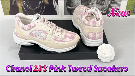 chanel sneakers pink and green|Chanel sneakers pink laces.